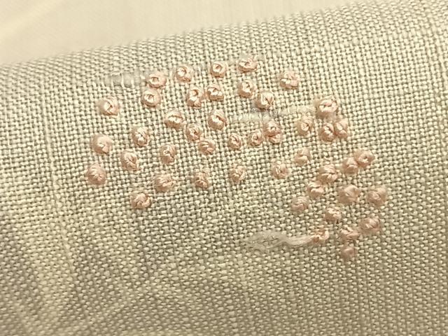 平和屋着物▽訪問着 単衣 紬地 刺繍 草花文 暈し染め 正絹 逸品 AABA7435fy