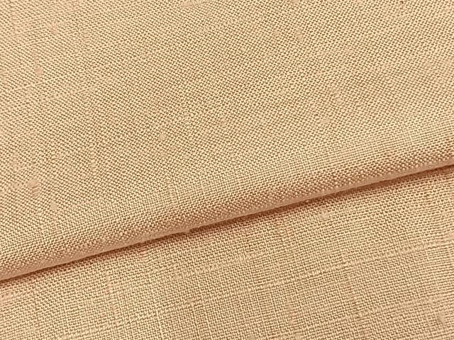 平和屋着物▽上質な紬 単衣 色無地 洗柿色 正絹 逸品 未使用 AABA7438fy