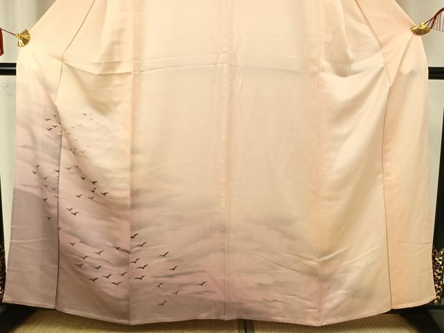 平和屋着物▽訪問着 単衣 飛鳥文 正絹 逸品 AABA7445fy
