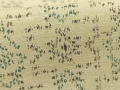 平和屋着物▽上質な紬 単衣 幾何学文様 正絹 逸品 AABA7447fy