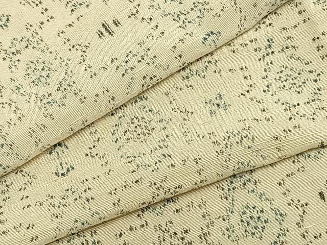 平和屋着物▽上質な紬 単衣 幾何学文様 正絹 逸品 AABA7447fy