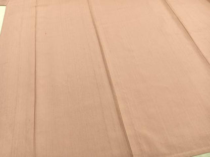 平和屋着物▽上質な紬 単衣 色無地 虹色 正絹 逸品 AABA7449fy