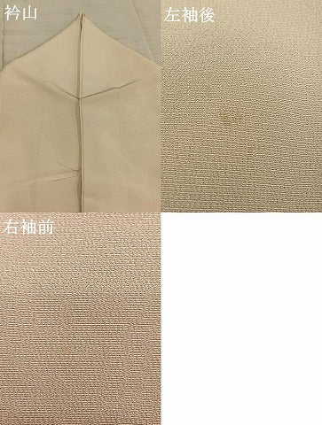 平和屋着物▽訪問着 単衣 草花文 金彩 正絹 逸品 AABA7451fy