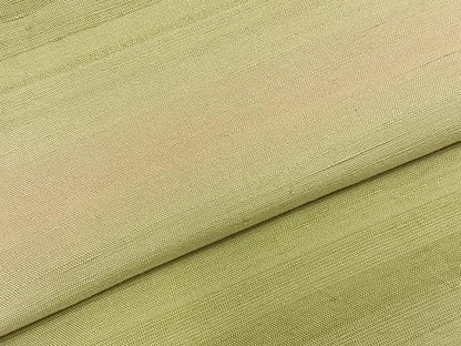 平和屋着物▽紅花紬 米沢 単衣 横段文 正絹 逸品 AABA7453fy