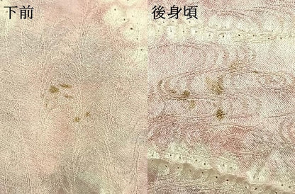 平和屋着物▽上質な小紋 単衣 絞り 抽象文様 正絹 逸品 AABA7454fy