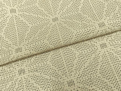 平和屋着物▽上質な紬 単衣 麻の葉文様 正絹 逸品 AABA7459fy