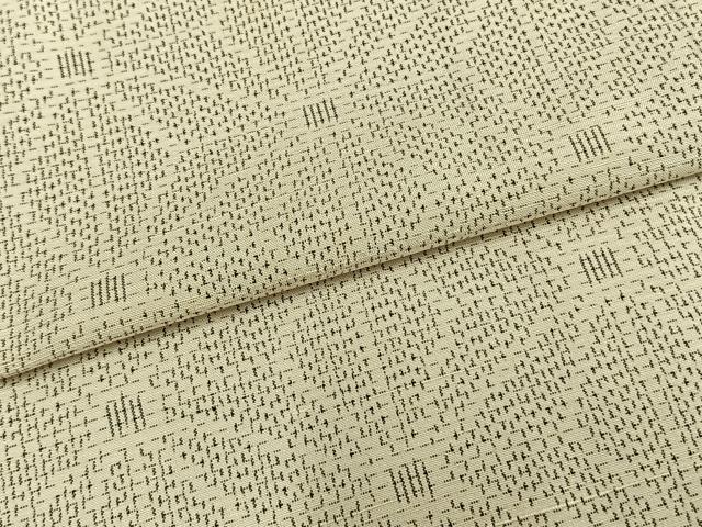 平和屋着物▽上質な紬 単衣 麻の葉文様 正絹 逸品 AABA7459fy