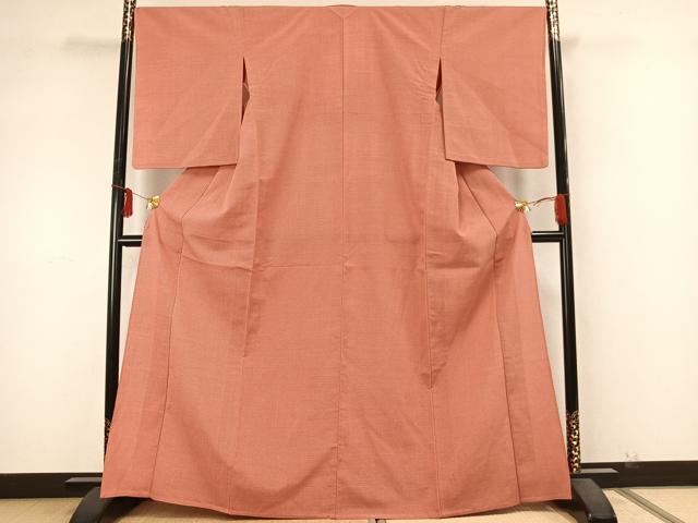 平和屋着物▽本塩沢 単衣 蚊絣 正絹 逸品 AABA7462fy