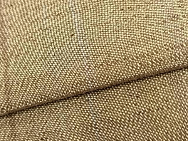 平和屋着物▽上質な紬 単衣 縞 やまと誂製 正絹 逸品 AABA7468fy