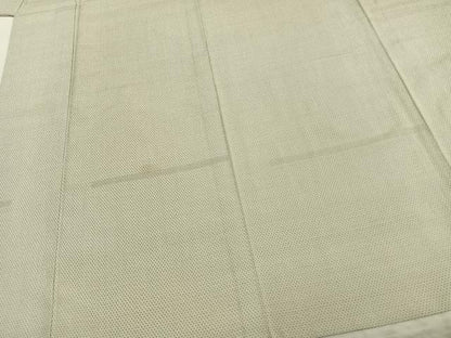 平和屋着物▽本塩沢　単衣　90亀甲　蚊絣　正絹　逸品　AABA7484fy