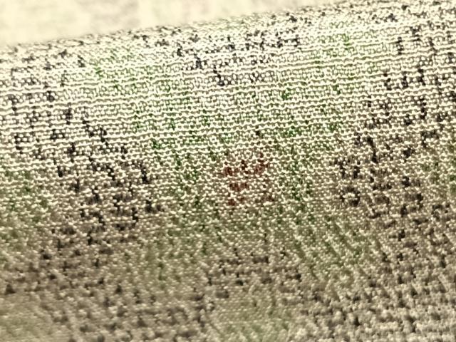 平和屋着物▽本塩沢 単衣 幾何学文様 正絹 逸品 AABA7486fy