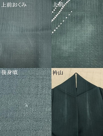 平和屋着物▽訪問着 単衣 雪輪文 洗える着物 AABA7499fy