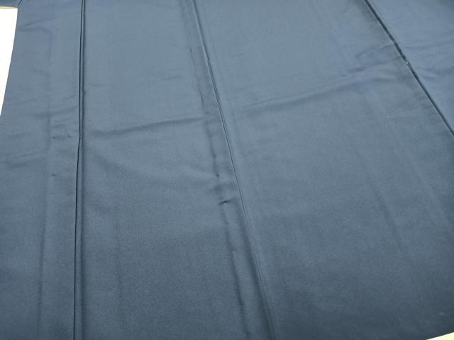 平和屋着物▽上質な色無地　単衣　深縹色　洗える着物　未使用　AABA7500fy
