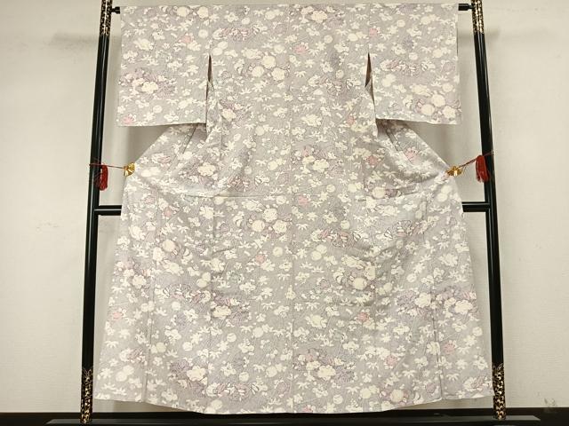 平和屋着物▽上質な小紋 単衣 辻が花 正絹 逸品 AABA7503fy