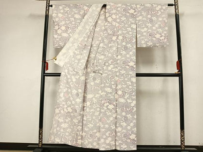 平和屋着物▽上質な小紋 単衣 辻が花 正絹 逸品 AABA7503fy