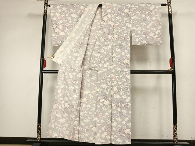 平和屋着物▽上質な小紋 単衣 辻が花 正絹 逸品 AABA7503fy