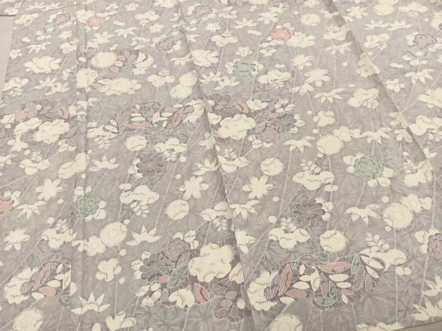 平和屋着物▽上質な小紋 単衣 辻が花 正絹 逸品 AABA7503fy