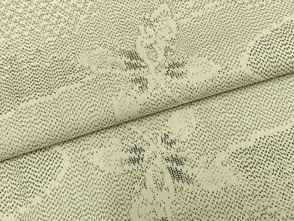 平和屋着物▽上質な紬 単衣 舞葉文 正絹 逸品 AABA7505fy