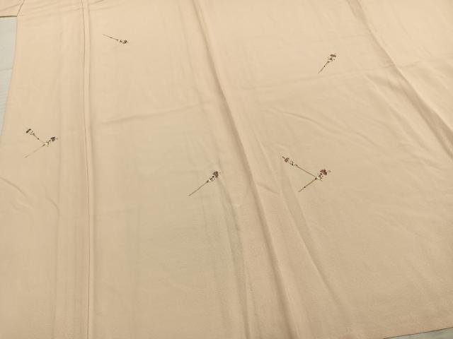 平和屋着物▽上質な小紋 単衣 抽象文様 正絹 逸品 AABA7507fy