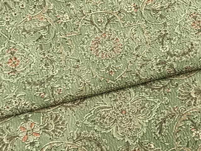 平和屋着物▽上質な小紋 単衣 幾何学花文 ロング丈 正絹 逸品 AABA7526fy