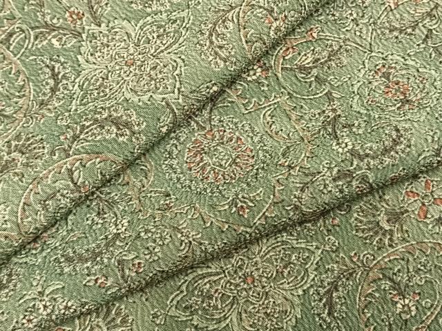 平和屋着物▽上質な小紋 単衣 幾何学花文 ロング丈 正絹 逸品 AABA7526fy
