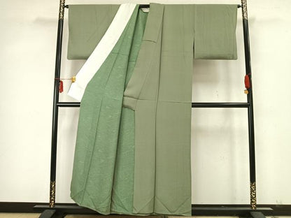 平和屋着物▽江戸小紋　単衣　角通し　正絹　逸品　AABA7527fy