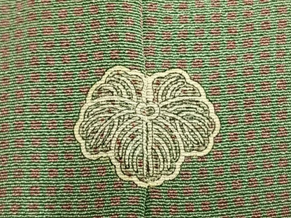 平和屋着物▽江戸小紋　単衣　角通し　正絹　逸品　AABA7527fy