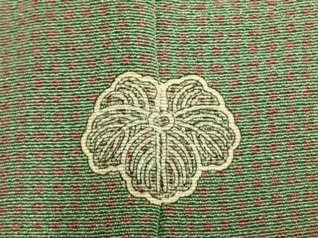 平和屋着物▽江戸小紋　単衣　角通し　正絹　逸品　AABA7527fy
