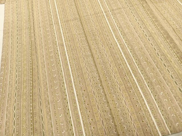 平和屋着物▽上質な小紋 単衣 間道 ロング丈 正絹 逸品 AABA7544fy
