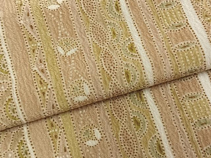 平和屋着物▽上質な小紋 単衣 間道 ロング丈 正絹 逸品 AABA7544fy