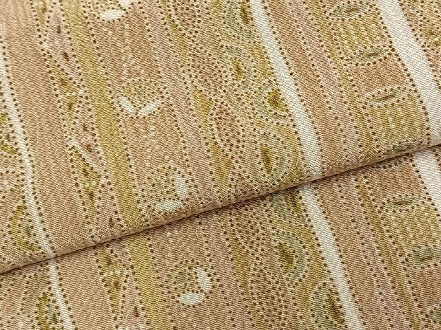 平和屋着物▽上質な小紋 単衣 間道 ロング丈 正絹 逸品 AABA7544fy