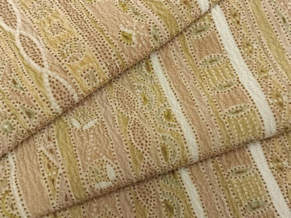 平和屋着物▽上質な小紋 単衣 間道 ロング丈 正絹 逸品 AABA7544fy