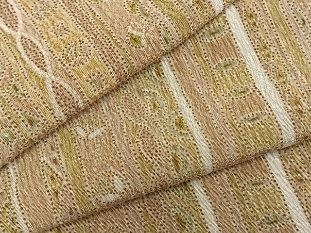平和屋着物▽上質な小紋 単衣 間道 ロング丈 正絹 逸品 AABA7544fy
