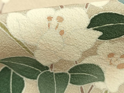 平和屋着物▽訪問着 単衣 友禅 作家物 花鳥文 正絹 逸品 AABA7561fy