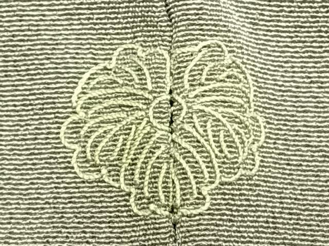 平和屋着物▽訪問着　単衣　作家文　地紙草花文　正絹　逸品　AABA7570fy