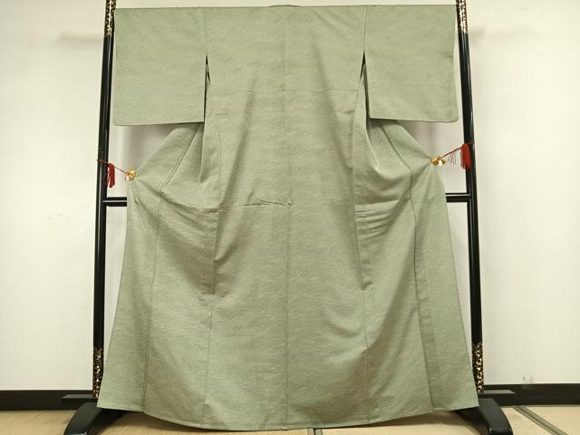 平和屋着物▽上質な小紋 単衣 流水文 正絹 逸品 AABA7579fy