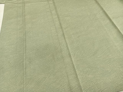 平和屋着物▽上質な小紋 単衣 流水文 正絹 逸品 AABA7579fy
