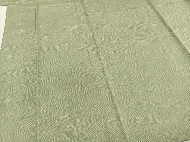 平和屋着物▽上質な小紋 単衣 流水文 正絹 逸品 AABA7579fy