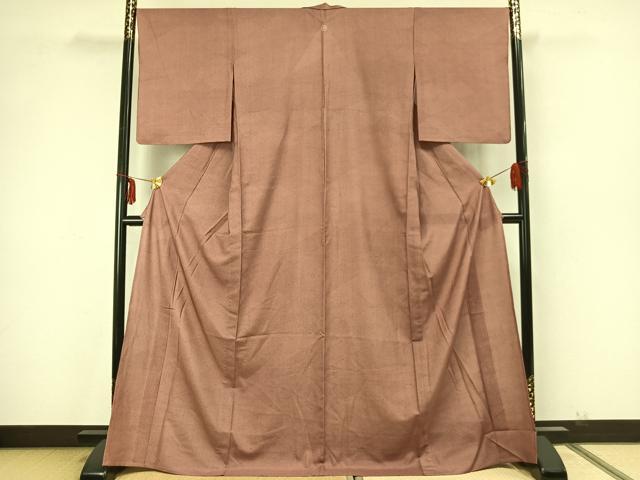 平和屋着物▽江戸小紋 単衣 菱文 ロング丈 正絹 逸品 AABA7586fy