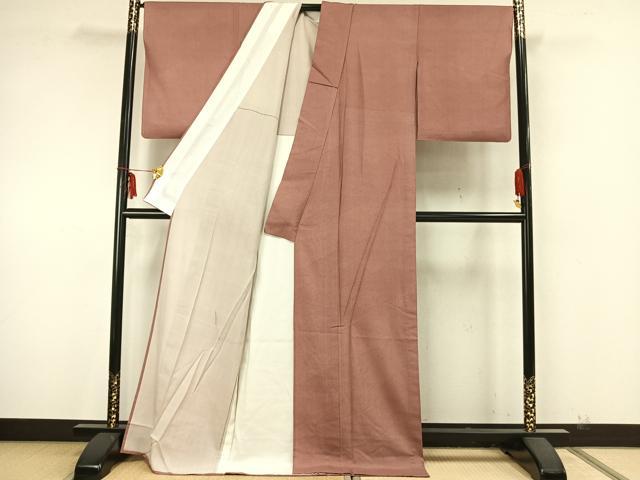 平和屋着物▽江戸小紋 単衣 菱文 ロング丈 正絹 逸品 AABA7586fy