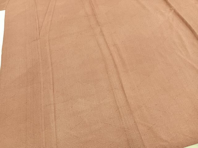 平和屋着物▽江戸小紋 単衣 菱文 ロング丈 正絹 逸品 AABA7586fy
