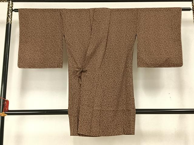 平和屋着物▽道中着 スリーシーズン 春夏秋 塵除け 幾何学文 ロング丈 正絹 逸品 AABA7600fy