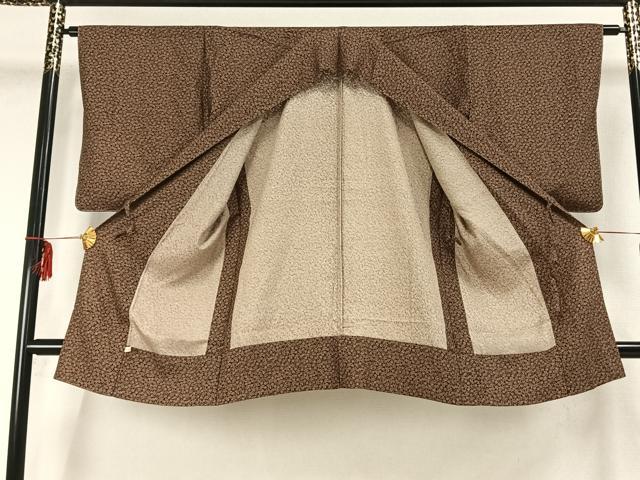 平和屋着物▽道中着 スリーシーズン 春夏秋 塵除け 幾何学文 ロング丈 正絹 逸品 AABA7600fy