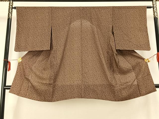 平和屋着物▽道中着 スリーシーズン 春夏秋 塵除け 幾何学文 ロング丈 正絹 逸品 AABA7600fy