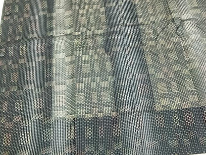 平和屋着物▽道行コート スリーシーズン 春夏秋 塵除け 幾何学文 正絹 逸品 未使用 AABA7602fy