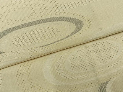 平和屋着物▽上質な紬 単衣 渦巻き文 正絹 逸品 AABA7607fy
