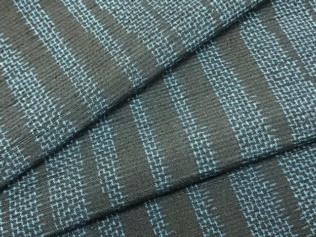 平和屋着物▽上質な紬 単衣 変わり縞 正絹 逸品 AABA7609fy