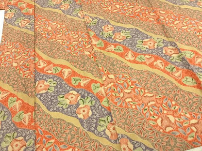 平和屋着物▽上質な紬 単衣 辻が花 正絹 逸品 未使用 AABA7616fy