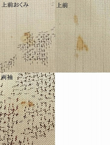 平和屋着物▽上質な紬 単衣 草花文 正絹 逸品 AABA7620fy