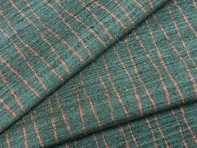 平和屋着物▽上質な紬　単衣　立涌文　正絹　逸品　AABA7627fy